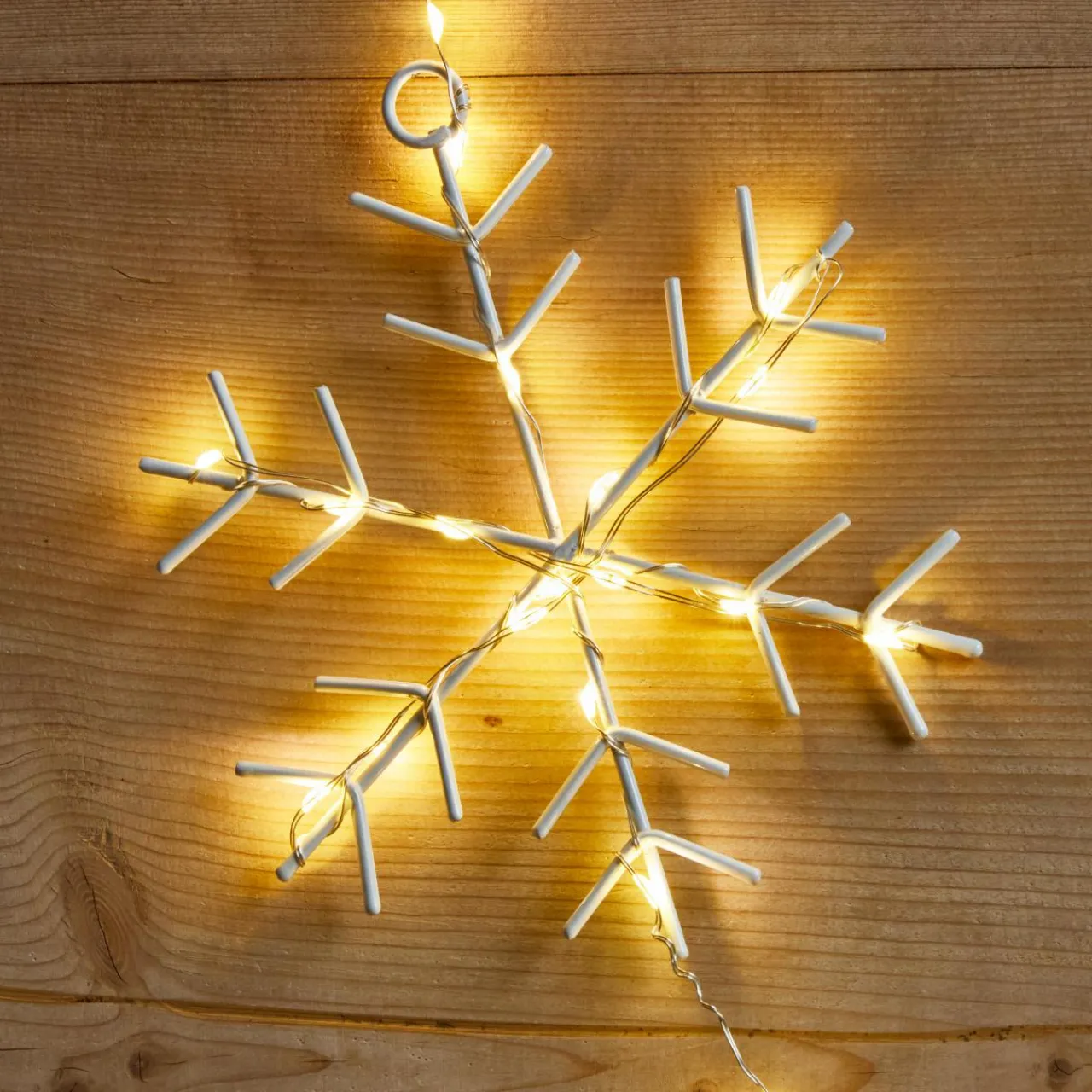 KAEMINGK Guirlande lumineuse 2,25 m 160 micro LED Cristaux de neige Blanc chaud New