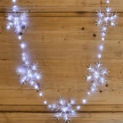 KAEMINGK Guirlande lumineuse 2,25 m 160 micro LED Cristaux de neige Blanc froid New
