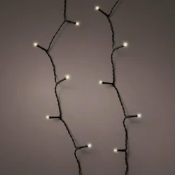 KAEMINGK Guirlande lumineuse à piles 27,50 m 368 LED câble noir Durawise Blanc chaud Blanc Chaud - câble noir Outlet