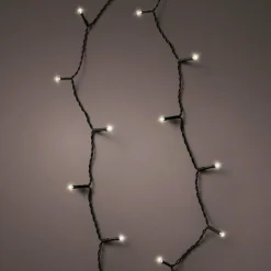 KAEMINGK Guirlande lumineuse à piles 3,50 m 48 LED câble noir Durawise Blanc chaud Blanc Chaud - câble noir