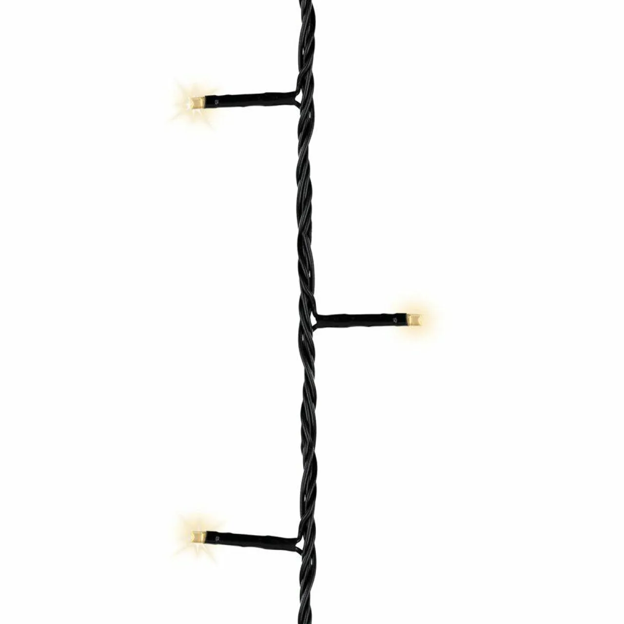 KAEMINGK Guirlande lumineuse à piles 3,50 m 48 LED câble noir Durawise Blanc chaud Blanc Chaud - câble noir