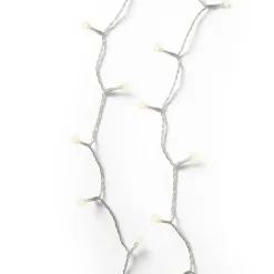 KAEMINGK Guirlande lumineuse à piles 7,10 m 96 LED câble transparent Durawise Blanc chaud Blanc Chaud - câble transparent Hot
