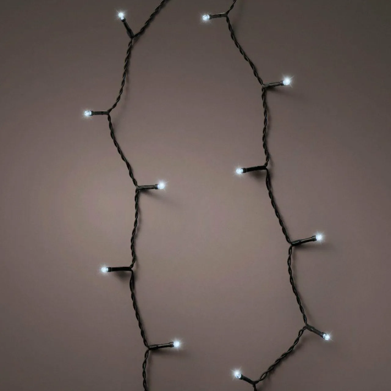 KAEMINGK Guirlande lumineuse à piles 14,30 m 192 LED câble noir Durawise Blanc froid Blanc Froid - câble noir Outlet
