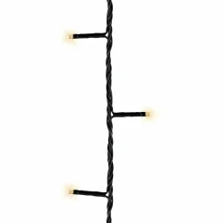KAEMINGK Guirlande lumineuse à piles 7,10 m 96 LED câble noir Durawise Blanc chaud Blanc Chaud - câble noir New