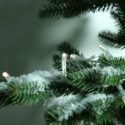 KAEMINGK Guirlande lumineuse à piles 14,30 m 192 LED câble transparent Durawise Blanc chaud Blanc Chaud - câble noir Discount