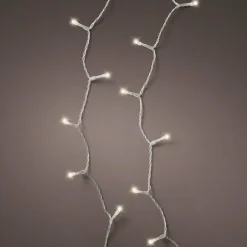 KAEMINGK Guirlande lumineuse à piles 14,30 m 192 LED câble transparent Durawise Blanc chaud Blanc Chaud - câble noir Discount