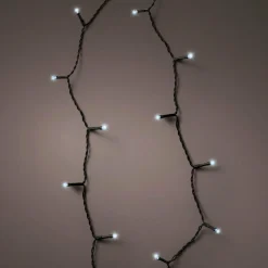 KAEMINGK Guirlande lumineuse à piles 7,10 m 96 LED câble noir Durawise Blanc froid Blanc Froid - câble noir Clearance