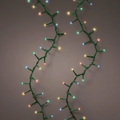 KAEMINGK Guirlande lumineuse raccordable 11 m 500 LED câble vert Compact Multicolore
