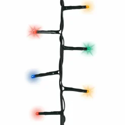 KAEMINGK Guirlande lumineuse raccordable 11 m 500 LED câble vert Compact Multicolore