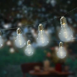 KAEMINGK Guirlande lumineuse solaire 10 LED (4,5 m) Guinguette clignotante Blanc chaud Online
