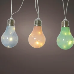 KAEMINGK Guirlande lumineuse solaire 50 LED (4,5 m) Guinguette clignotante Multicolore soft Multicolore Pastel Clearance
