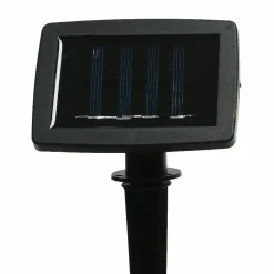 #N/A Guirlande lumineuse solaire en métal 3,5 m 8 LED Indus Blanc chaud Noir