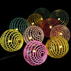 #N/A Guirlande lumineuse solaire 2,7 m 10 LED Rainbow Multicolore Discount