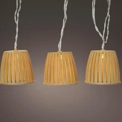 #N/A Guirlande lumineuse solaire 4,5 m 10 LED (H28 cm) Celesta Naturel Beige New