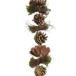 KAEMINGK Guirlande pomme de pin (150 cm) Forestia Naturel Marron Outlet