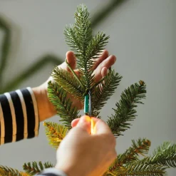 KAEMINGK Guirlande rideau pour sapin H1,80 m 408 Micro LED câble argent Blanc chaud Blanc Chaud - câble argent Online