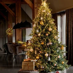 KAEMINGK Guirlande rideau pour sapin H2,10 m 672 Micro LED câble argent Blanc chaud Blanc Chaud - câble argent Online