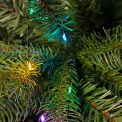 KAEMINGK Guirlande rideau pour sapin H1,80 m 408 Micro LED câble vert Multicolore pastel Multicolore Pastel Câble Vert Outlet