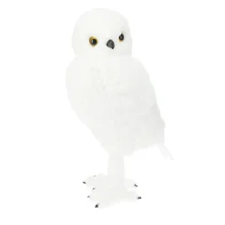 KOOPMAN Hiboux de Noël (H49 cm) Floconis Blanc Outlet