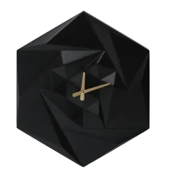 EMINZA Horloge murale en bois (D45 cm) Fidji Noir Hot