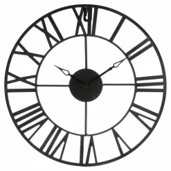 ATMOSPHERA Horloge murale en métal (D36,5 cm) Dali Noir New