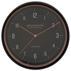 ATMOSPHERA Horloge murale en métal (D29 cm) Sven Noir Discount