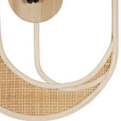 OSTARIA Horloge murale en rotin (H41 cm) Luna Naturel Discount