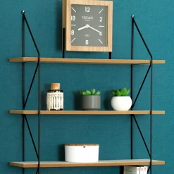 ATMOSPHERA Horloge à poser en (H23 cm) Silence Vintage Bois Online