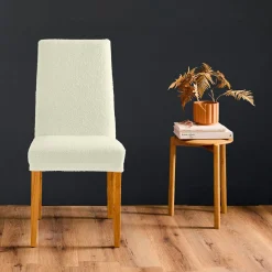 douceur d'intu017drieur Housse de chaise bouclette (40 x 40 cm) Laina Ecru Discount