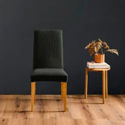douceur d'intu017drieur Housse de chaise extensible (40 x 40 cm) Mila Noir Clearance