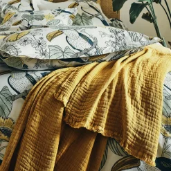 TRADILINGE Housse de couette coton lavé (240 x 220 cm) Toco e Vert Best