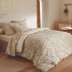 TRADILINGE Housse de couette coton lavé (240 x 220 cm) Séréna Beige Clearance