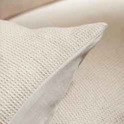 EMINZA Housse de couette coton nid d'abeille (280 x 240 cm) Eva Beige Clearance