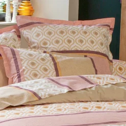 TRADI LINGE Housse de couette coton (260 x 240 cm) Inouk Rose Sale