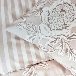 EMINZA Housse de couette coton (260 x 240 cm) Lara Beige Clearance