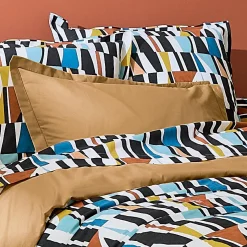 TRADI LINGE Housse de couette coton (200 x 200 cm) Pietro Multicolore Outlet