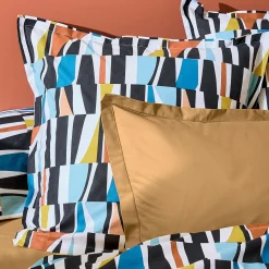 TRADI LINGE Housse de couette coton (300 x 240 cm) Pietro Multicolore Discount