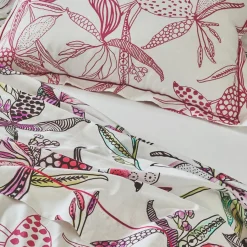 TRADILINGE Housse de couette coton (260 x 240 cm) Pénélope Rose New