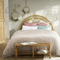 L'EFFET PAPILLON Housse de couette dentelle coton (240 x 220 cm) Jeanne he Blanc Discount