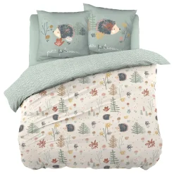 L'EFFET PAPILLON Housse de couette et deux taies enfant coton (240 x 220 cm) Polisson Multicolore Hot