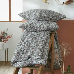 L'EFFET PAPILLON Housse de couette et deux taies coton (260 x 240 cm) Malia Multicolore Clearance