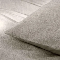 douceur d'intu017drieur Housse de couette et deux taies d'oreiller coton (240 x 220 cm) Meline Gris Anthracite Sale