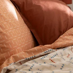 Atmosphera, cru017dateur d'intu017drieur Housse de couette et deux taies coton (240 x 220 cm) Posei Multicolore Online