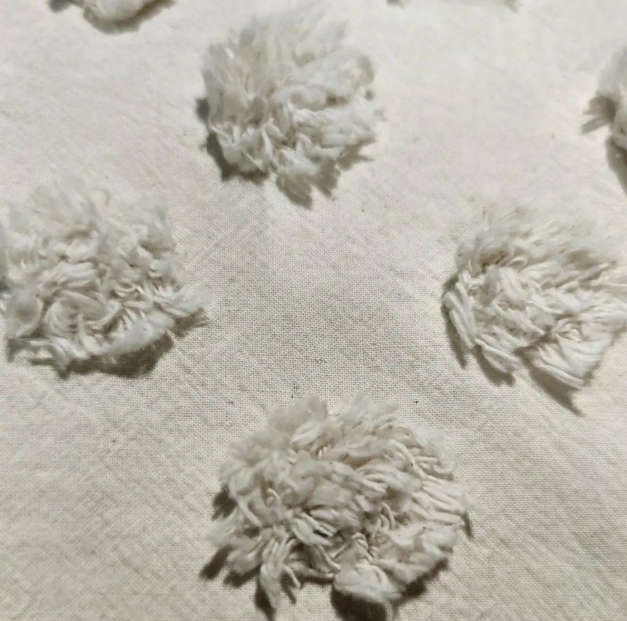 ATMOSPHERA Housse de couette et deux taies coton lavé (240 x 220 cm) Moura Ecru Discount