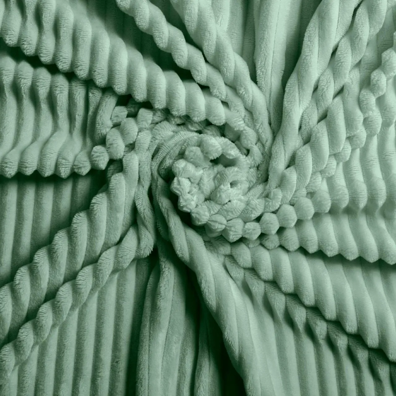 douceur d'intu017drieur Housse de couette et deux taies d'oreiller flanelle (240 x 220 cm) Veloutea cédre Vert Best