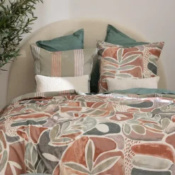 Atmosphera, cru017dateur d'intu017drieur Housse de couette et deux taies coton (240 x 220 cm) Alvaro Multicolore Online