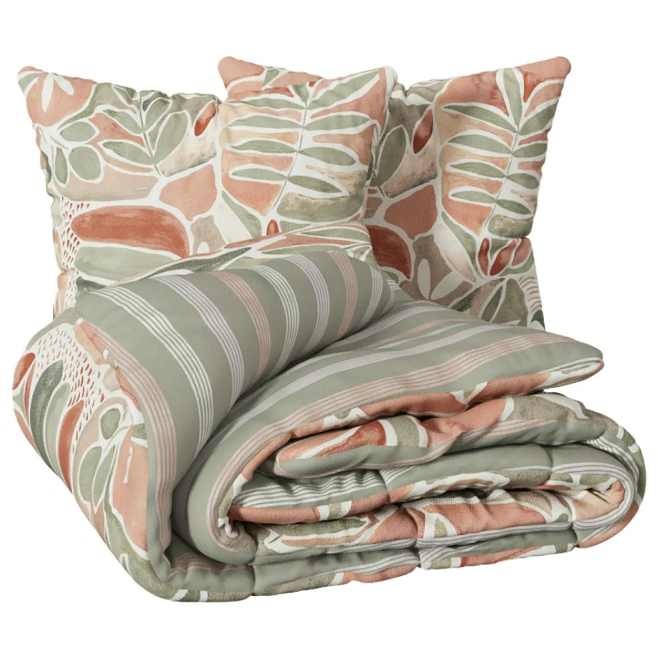 Atmosphera, cru017dateur d'intu017drieur Housse de couette et deux taies coton (240 x 220 cm) Alvaro Multicolore Online