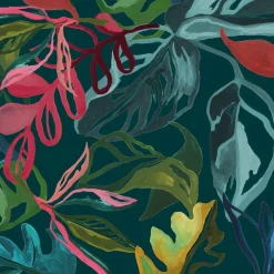 ATMOSPHERA Housse de couette et deux taies coton (240 x 220 cm) Selva Multicolore Best