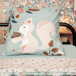 L'EFFET PAPILLON Housse de couette et deux taies enfant coton (240 x 220 cm) Tamia Multicolore Discount