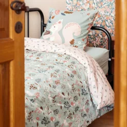 L'EFFET PAPILLON Housse de couette et deux taies enfant coton (240 x 220 cm) Tamia Multicolore Discount
